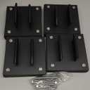 RV Jack Pads for Four-Point Trailer Jack Stands, with 6.3" Metal Foot