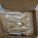 Cididu 40 Pieces Gold Silverware Set for 8, Retro Royal Utensils Set Gold, Stainless Steel Flatware Dinnerware Set Including Forks Spoons and Knives Cutlery Set for Kitchen Wedding Party