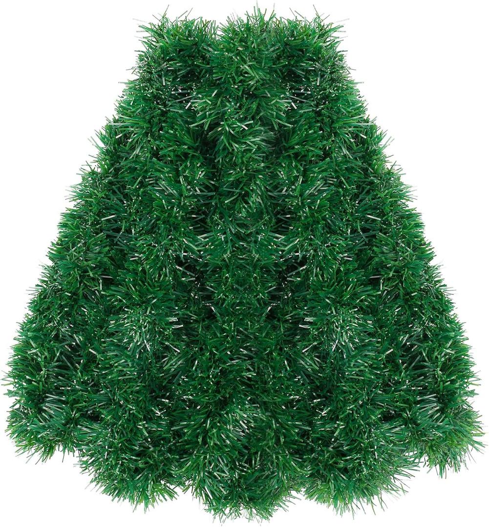 50ft Christmas Garland,Greenery Artificial Pine Twisted Hanging Garland Holiday Decor for Stairs Mantle Fireplace Home Party Holiday Christmas Decoration Indoor Outdoor Decor