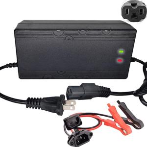 72V/87.6V 5A LiFePO4 Battery Charger for 72V(76.8V 24Strings) Lithium Iron Phosphate Battery,Smart Lithium Battery Charger