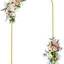 Wokceer 1m. 0.8mWedding Arch Backdrop Stand, Gold Metal Arch Backdrop Stand for Wedding Ceremony Birthday Party Bridal Baby Shower Photo Booth Garden Floral Balloon Arches Decoration, 3 Pack