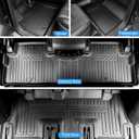 Floor Mats for 2020-2025 Hyundai Palisade 7/8 Passenger, Trunk Mat with Seat Back Cover and Lower Cargo Mat All Weather Interior Protector for 2025 Hyundai Palisade Accessories