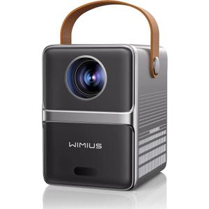 [Electric Focus] Mini Projector with 5GWiFi and Bluetooth, WIMIUS 1080P Outdoor Projector, Portable Movie Projector, 300" Screen, Compatible with iOS/Android/TV Stick/HDMI/PS5 M