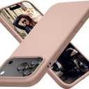 Cordking for iPhone 17 Pro Case, Silicone Ultra Slim Shockproof Protective Phone Case with [Soft Anti-Scratch Microfiber Lining], 6.3 inch, Pinksand