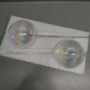 Iridescent Self Watering Globes, Glass Rainbow Plant Watering Globes, Self Watering Planter Insert, Automatic Plant Waterer Indoor (Medium-2 Pcs Iridescent, Medium)