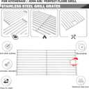 740-0780 720-0745B Grill Grates Replacement for Kitchenaid Grill Parts 4 Burner 720-0745 720-0745A 810-0021 Grates 720-0727 720-0586A Jenn Air Grill Grates Perfect Flame 3019l Grill Parts Cooking Grid