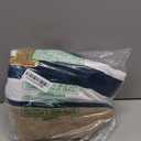 Becokan Beach Bag Initial Beach Tote with Makeup Bag for Travel Work Storage Personalized Birthday Gifts for Women Her (Dark Blue 2 Pcs)