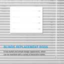 DOITOOL 17 Inch Clear Plastic Vertical Blind Wand with Hook and Grip Replacement Curtain Pull Rod Accessories for Window Blinds in Home and Office