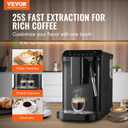 VEVOR Automatic Espresso Machine, 20 Bar Auto Coffee Machine with Frother Steam Wand, Built-In Grinder and 15-Level Grinding Settings, Professional Espresso Coffee Maker with 1.5L Water Tank