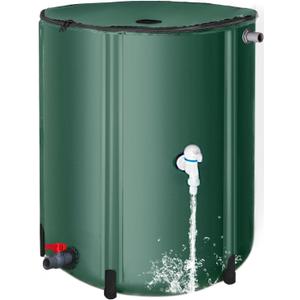 200 Gallon Collapsible Rain Barrel, Foldable Outdoor Water Tank with Faucet, for Garden Irrigation Water Storage (200Gal)