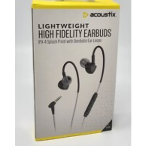 Acoustix High Fidelity Earbuds Lightweight Wired Headphones Mic