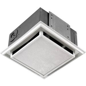Broan-Nutone 682 Duct-Free Ventilation Fan, White Square Ceiling or Wall Exhaust Fan with Plastic Grille