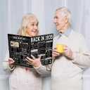 5 x Asmallgf Large 90th Birthday Card Gift for Grandpa Grandma Mom Dad, Retro Turning 90 Birthday Decorations for Women Men, Vintage 90 Year Old Bday Gift Ideas, 90 Birthday Cards