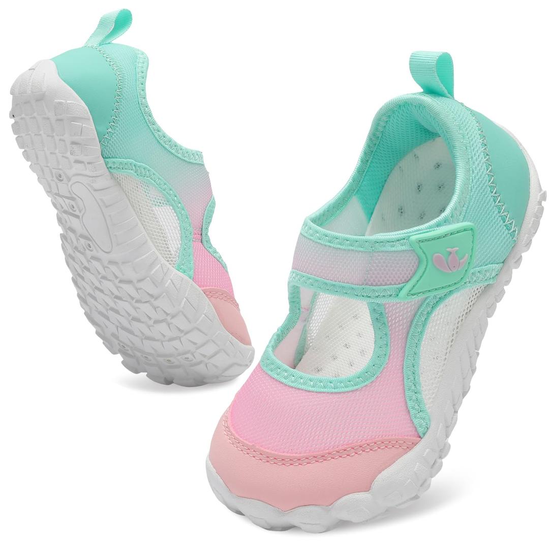 FEETCITY Wide Kids Water Shoes Quick Dry Aqua Socks Barefoot Kids Summer Hiking Shoes Boys Girls Beach Pool Swim Sneakers