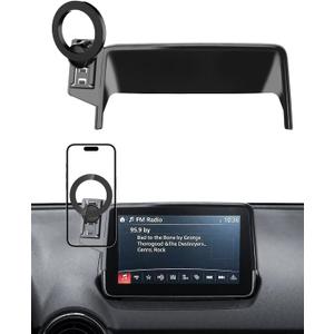 PZK Car Phone Mount for Mazda CX-3 2016-2021 /Mazda 3 2014-2016 /MX-5 Miata 2016-2023 Accessories 7-Inch Screen Compatible with Magsafe Car Phone Holder 360 Rotation Phone Cradles Not Affect Vent
