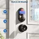 Veise Keyless Entry Door Lock, Electronic Keypad Deadbolt, Keyed Entry, Auto Lock, Anti-Peeking Password, Back Lit & Easy Installation Design, Matte Black