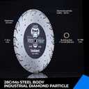 toolant 14 Diamond Saw Blade, Laser Segmented Jump Turbo Rim for Light Duty Rebar Reinforcing Concrete, Masonry, Pavers, Brick, Block, Stone, etc. Multi Purpose Diamond Blades for Dry or Wet Cutting