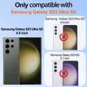 Gritup for Samsung Galaxy S23 Ultra Case: with 2Pcs Screen Protector, 360 Rotation Ring Holder Magnetic Kickstand, Plating Gold Edge Soft TPU Shockproof Protective Cover for S23 Ultra, Pea Green