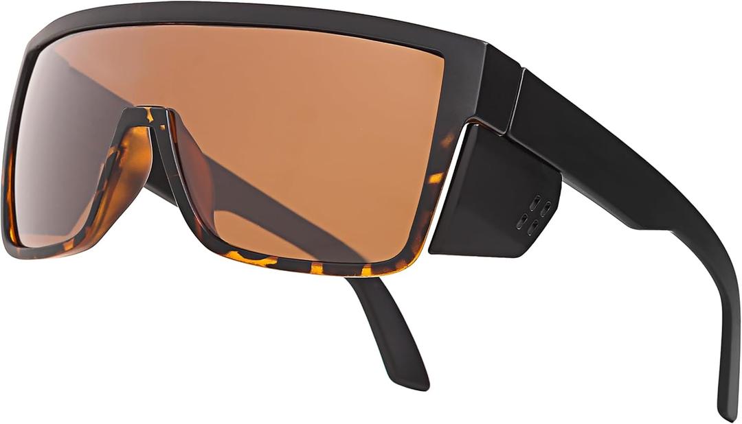 INTETEKZ87 Safety Sunglasses UV400 Polarized Protective Eyewear Impact Resistant Wraparound Work Glasses for MenWomen