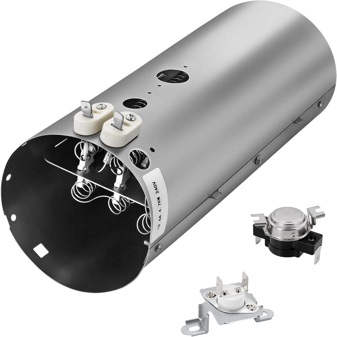 Dryer Heating Element Kit Fit for Frigi-daire Electro-lux FAQE7001LW0 FAQE7001LW1 FAQE7011KR0 FAQE7011KW0 FAQE7011LW0 FAQE7017KN0 FAQE7073KW0 FAQE7077KW0 FAQE7111LW0 FAQE7111LW1 FARE1011MW1