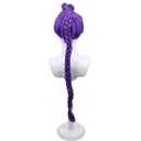 Long Purple Braid Wig Purple Braid Wigs for Kids Cartoon Movie Halloween Cosplay Costume Animie Wigs