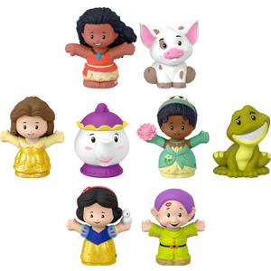 Fisher-Price Little People Toddler Toys Disney Princess Story Duos 8-Piece Figure Set for Pretend Play Kids Ages 18+ Months