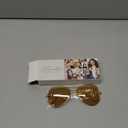 livho Sunglasses for Men Women Aviator Polarized Metal Mirror UV 400 Lens Protection (*Gold Yellow)