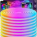 LETIANPAI 200Ft Neon Rope Lights,Flexible Led Rope Lights Control with App/Remote,Multiple Modes Music Sync Gaming RGB Led Neon Lights for Bedroom Outdoor (200FT/60M)
