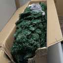 HOLLO STAR 7.5 ft Prelit Christmas Tree with 351 LED Lights, App Control, Artificial Pencil Christmas Tree with Multi-Color RGBW Lights, 1053 Branch Tips, Skinny, Metal Base, for Home, Party