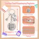 Equsion 18 Sets Housekeeping Team Appreciation Gift, Pens Keychains Cards