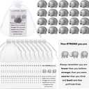 30 Sets Inspirational Positive Elephant Gifts Bulk Motivational Employee Appreciation Gifts Elephant Figurines Inspire Cards Organza Bags Resin Statue for Coworker