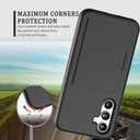 FDTCYDS for Samsung Galaxy S24 FE Case with Card Holder,Credit Card Slot Protective Wallet Case  Black