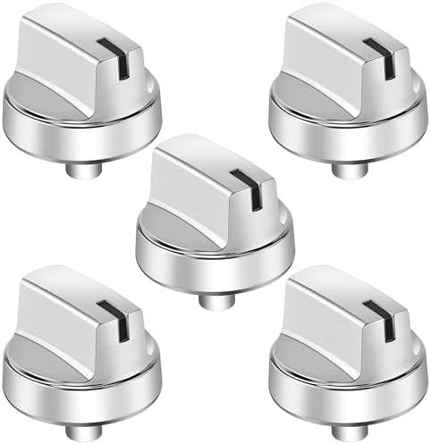 AMI PARTS WB03X29354 Gas Stove knobs 5 Packs Compatible with GE Stove Knob -Range Burner Control Knob Replacements 4585908 AP6327766 PS12296156 EAP12296156