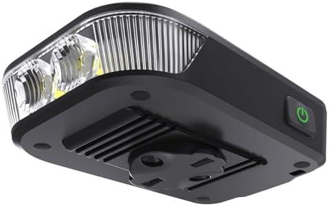 RAVEMEN FR500 Bike Front Light for Night Daytime Riding, Compatible with Garmin/Wahoo Computers, 6 Modes, Auto On/Off, Side Visible, USB-C Rechargeable & Output Bicycle Headlight for Road Urban Biking