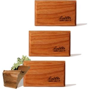 Drift Car Air Freshener - The Original Wood Air Freshener - Car Odor Eliminator - Long Lasting Scent - Metal Clip - Essential Oils - Clean Ingredients - Teak Scent 3 Pack Refill - NO CLIP INCLUDED