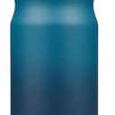 BJPKPK 18oz Insulated Water Bottle With Straw Stainless Steel Double Wall Water Bottles BPA Free Leak Proof Thermo With Lockable Flip Lid And Soft Silicone Spout, Indigo Black