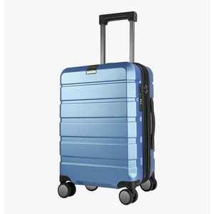 KROSER Hardside Expandable Carry On Luggage with Spinner Wheels & Built-in TSA Lock, Durable Suitcase Rolling Luggage with USB Port, Carry-On 20-Inch, Light Blue