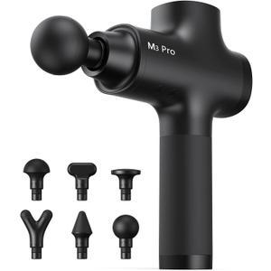 Opove M3 Pro 2 Massage Gun Deep Tissue Percussion Muscle Massager for Workout, Handheld Percussive Therapy Fascia Gun for Athletes Fast Recovery 4-8 Hours Long Battery Life, Powerful, Quiet, Black