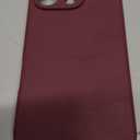 FireNova Designed for iPhone 16 Pro Case, Silicone Upgraded [Camera Protection] Phone Case, Soft Anti-Scratch Microfiber Lining Inside, 2024, Deep Red