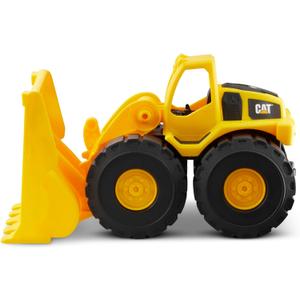 CAT Construction Toys, Construction Fleet 10" Front Loader Toy - HeavyDuty Plastic, Working Bucket & FreeRolling Wheels, Indoor/Outdoor Sandbox Vehicle for Toddlers & Kids Ages2+