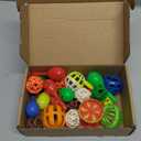 23-Piece Bird Toy Set with Long-Lasting Bells and Sturdy Vine Balls, Safe and Non-Toxic, Ideal for Parrots and Parakeets