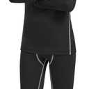 Youth Boys' Compression Leggings Pants Tights for Sports Boys Athletic Leggings Workout Base Layer Pants (L)