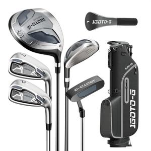 7 Pieces Golf Clubs Set for Men - Complete Mens Golf Clubs Full Set Right Handed Includes Stand Bag with Rain Hood, 1# Driver, 5# Hybrid, 7# PW# Irons and Putter