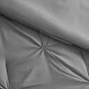 BOURINA Comforter Sets 3 Pieces - Pleat Quilted Soft Warm Oversized Microfiber Luxury Comforter Set,Grey King(102x90inch)