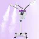 3 in 1 Facial Steamer,Professional Facial Steamer with 5X Magnifying LED Lamp, Esthetician Steamer with Hot & Cold Mist, Face Steamer On Wheels for Salon Spa Beauty Skin Care