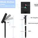 2-Pack 400 LED Solar String Lights for Outside Fairy Waterproof Outdoor with 8 Modes Christmas Tree Balcony Party Wedding Decorations (Cold White)