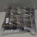 mixinni Vintage Buffalo Plaid Duvet Cover Set Queen Size - 3 Piece Washed Cotton Bedding Set with Grid Pattern, Soft & Breathable Duvet Cover with Pillowcases for All Seasons,(Brown & Blue,Beige)