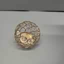 Efavormart Gold Crystal Beaded Votive Tealight Wedding Crystal Candle Holder - 4" Dia x 3.5" Tall