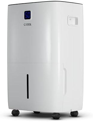 COMMERCIAL COOL 50 Pint Dehumidifier with Pump & Adjustable Humidistat for Home, Kitchen & Basement,Portable with Continuous Drainage for 4500 Sq. Ft.