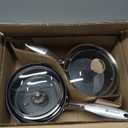 MICHELANGELO Hard Anodized Saucepan Set with Lids, Nonstick Saucepan with Pour Spouts & Strainer Lid for Easy Pour, Granite Derived Coating Sauce Pot Set - 1.5QT & 2QT &3QT Induction Sauce Pans